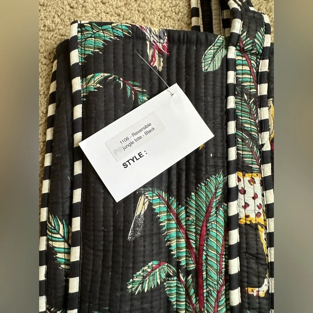 Samser Designs tote bag jungle print